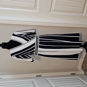 Nina Leonard Blue/White Dress